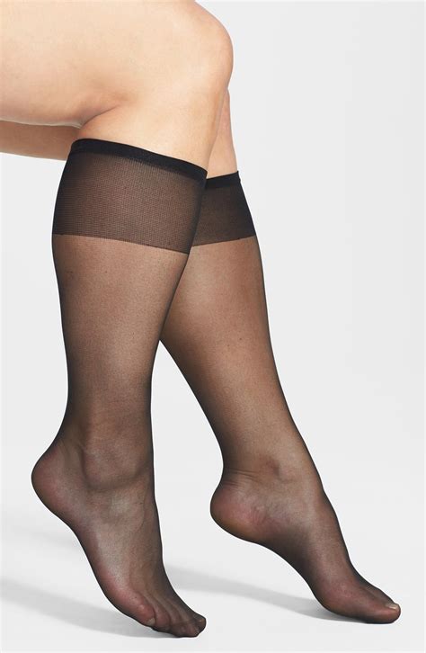 Nordstrom Sheer Knee High Socks 3 Pack Plus Size And Plus Size Tall