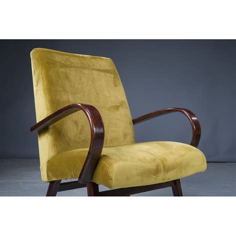 Paire Of Vintage Armchairs By Jaroslav Smidek For Ton 1960s