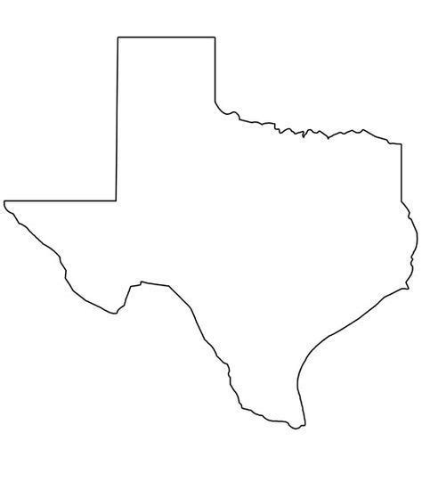 Printable Shape Of Texas From Texas Outline