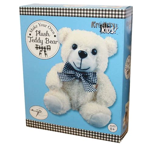Kreative Kids Make Your Own Plush Teddy Bear Sewing Kit Ages 8 Ebay
