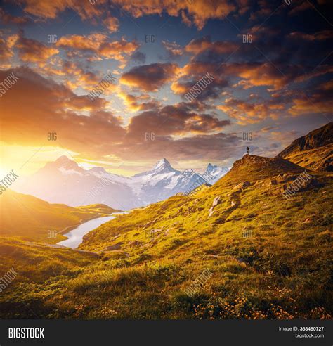 Majestic Sunset Over Image And Photo Free Trial Bigstock