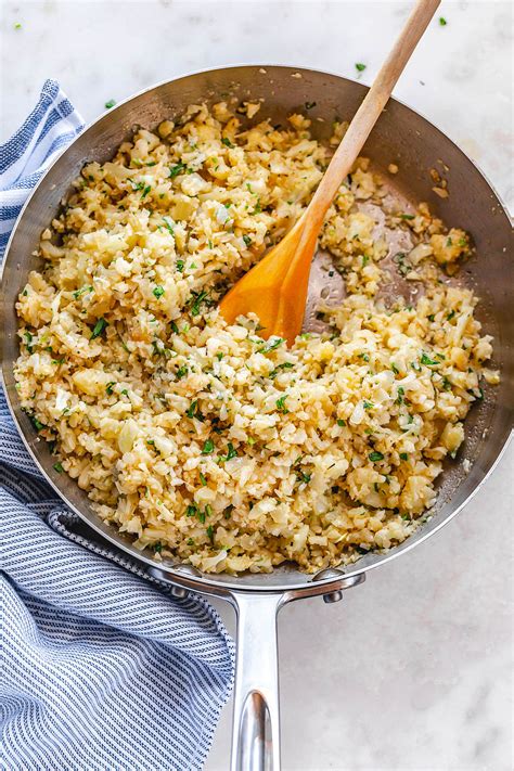 Parmesan Cauliflower Rice Skillet Recipe Cauliflower Rice Recipes