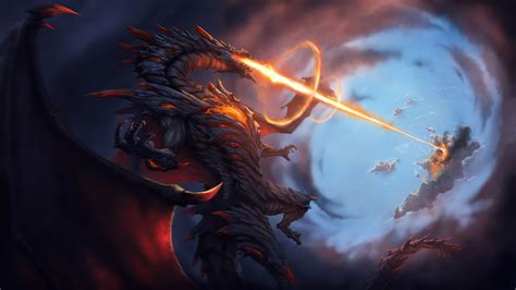 Dragon Attack Fire Blast 4k Wallpaperhd Artist Wallpapers4k