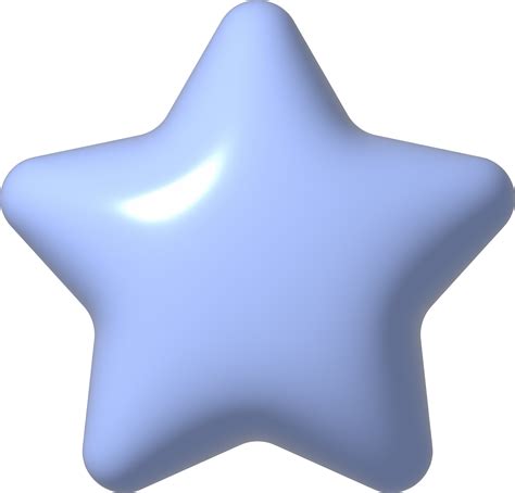 3d Blue Star Icon 3d Holiday Element 15271846 Png
