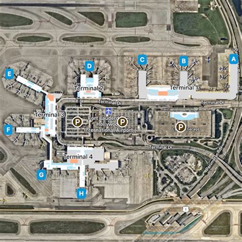 Fort Lauderdale Airport Map Guide To Flls Terminals