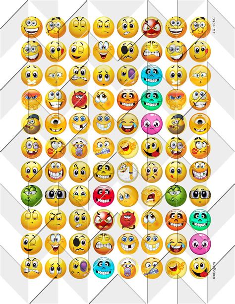 Emoji Clipart Emoticons Collage Clip Art Emoji Printable Smiley Face