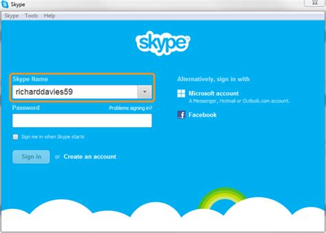 how to find your skype name on skype pordp