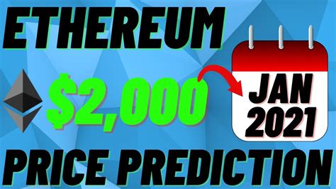 Cryptocurrencies are known for their volatility and substantial price fluctuations, but it's also important to be aware that they are also very complicated digital assets. $2000 ETHEREUM 2021 PRICE PREDICTION By February! The BEST ...