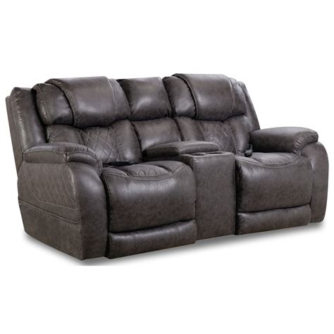 Homestretch Marlin 174 57 14 Casual Style Power Reclining Console Loveseat Standard Furniture