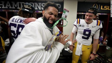 Lsu Says Odell Beckham Jr Did Give Players Actual Cash Cnn