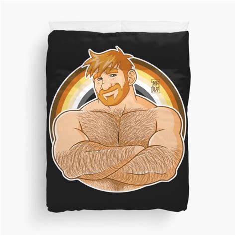 Adam Likes Crossing Arms Bear Pride Ginger Edition Duvet Cover