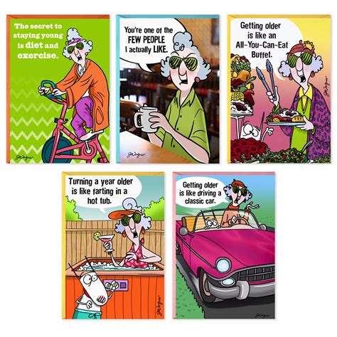 Please visit hallmark.com or your nearest hallmark gold crown store for your greeting card needs. Hallmark Maxine Funny Birthday Cards Assortment (5 Cards with Envelopes) - Walmart.com - Walmart.com