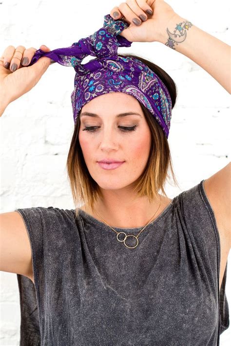 4 Ways To Wear A Scarf On Your Head This Spring Via Brit Co Bobby Pin Hairstyles Headband