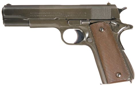 Late Wwii Production Us Colt Model 1911a1 Semi Automatic Pistol