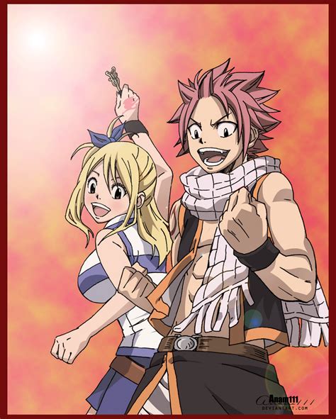 Natsu And Lucy By Anam111 On Deviantart