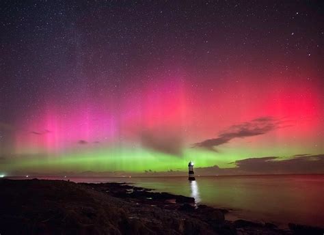 This Photo Of The Northern Lights Was Taken At Black Point In Penmon