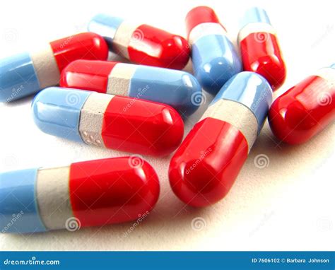 Blue And Red Pills Stock Photography Image 7606102