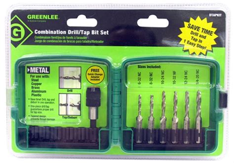 Buy Greenlee 17620 Dtapkit 6 32 14 20 6 Piece Drill Tap Kit Pack