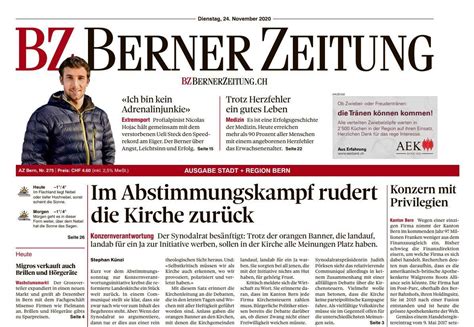 Störung Bei E Paper Die Bz Berner Zeitung Von Heute Als Pdf