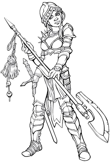 Viking Warrior Coloring Coloring Pages