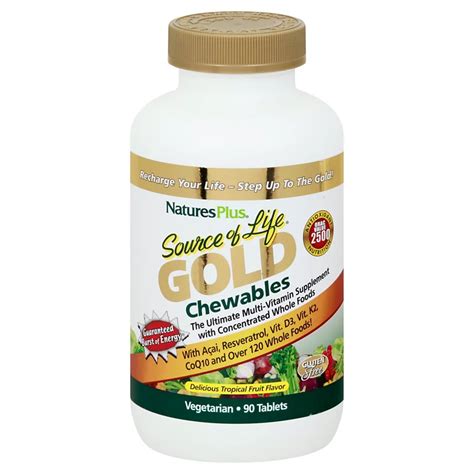 Naturesplus Source Of Life Gold Multi Vitamin Chewable Tablets Shop