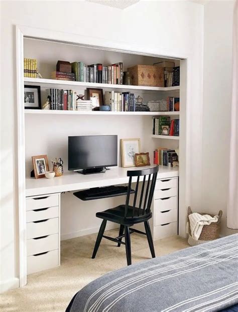 24 Cloffice Ideas To Turn Your Closet Into A Home Office Days Inspired