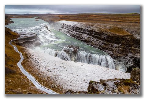Iceland Gullfoss Waterfalls The Hvítá River Flows Southw Flickr