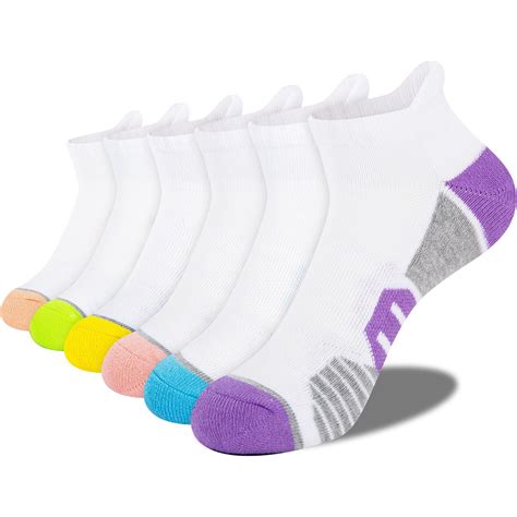 LITERRA Womens Ankle Socks For Women Low Cut Athletic Socks Cushioned 6