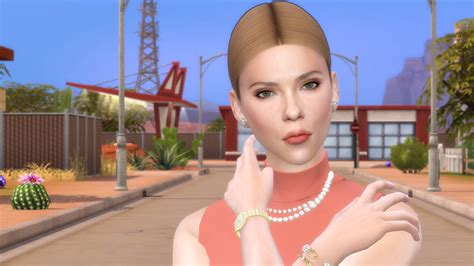 Celebrity Scarlett Johansson Sim My Sims Showcase Downloadable