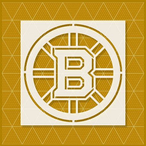 Boston Bruins Stencil Lazy Stencils Sports Logo Sport Team Logos