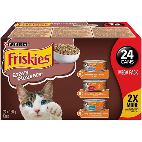 After all, you'll need to take the right cat food ingredients and strike the right vitamin and mineral ratio. Friskies Gravy Pleasures Wet Cat Food Variety Pack ...