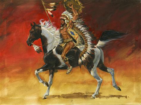 Painting Of Native American Warriors At PaintingValley Com Explore