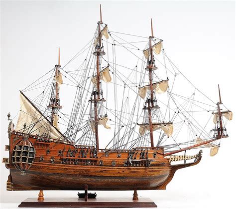 Royal Navy Hms Fairfax Of Commonwealth Of England Model Ship Model
