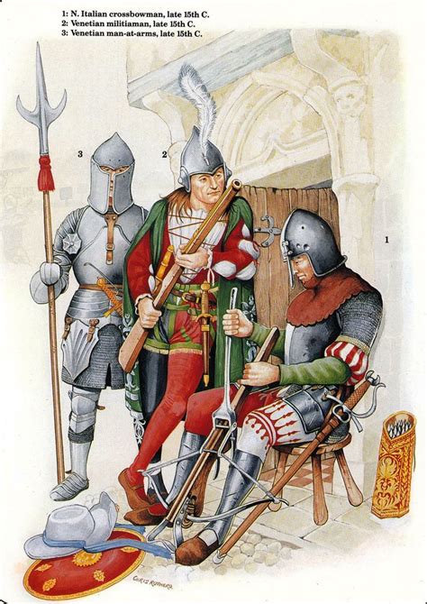 Italian Soldiers Late 15th Century Ancient Warfare Medieval History