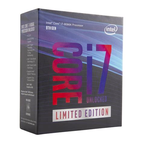 Intel Core I7 8086k 40ghz Limited Edition 40th Anniversary Processor