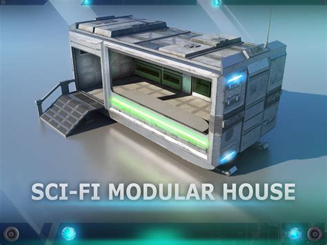 Artstation C3 Sci Fi Modular Building 1 Game Assets