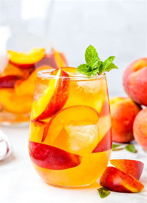 Refreshing Peach Sangria Recipe Mom On Timeout