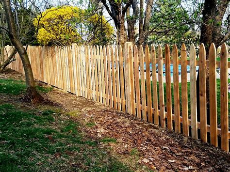 Cedar Spaced Picket Fencing Wood Fence Picket Fence Northern White