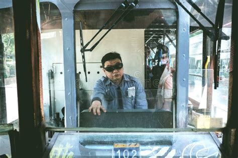 The Tram Driver Waiting Passengers Editorial Photo Image Of Urban