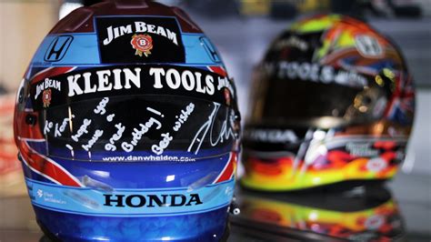 Dan Wheldons First Indycar Helmet Racing Hall Of Fame Collection
