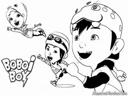 Mewarnai Gambar Mewarna Boboi Boy Boboiboy Kartun