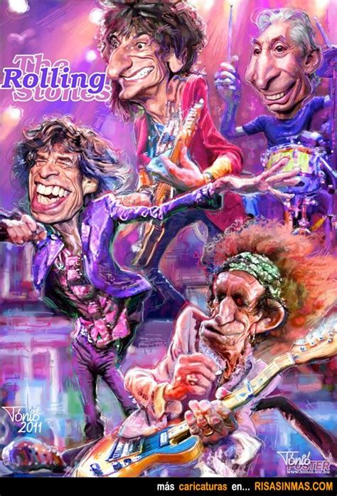 rolling stones rolling stones poster caricature funny caricatures
