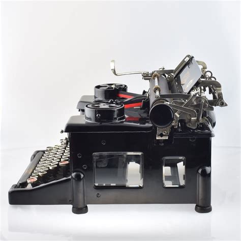 1918 Restored Royal 10 Typewriter Working Glossy Black Red Ribbon Vin