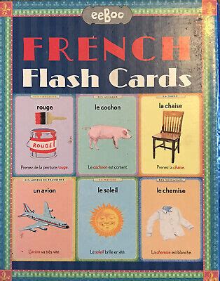 eeBoo French Flash Cards Basic Vocabulary Illustrated 56 Beautiful ...