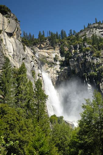 Yosemites Cascades Waterfall Stock Photo Download Image Now Awe