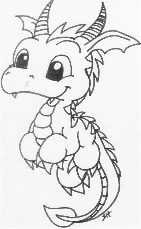 Dragon Lineart A By Boltonartist On Deviantart Dragon Coloring Page