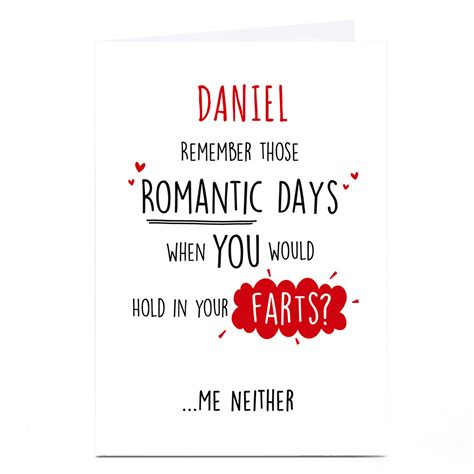 Buy Personalised Valentines Day Card Romantic Days For Gbp 179