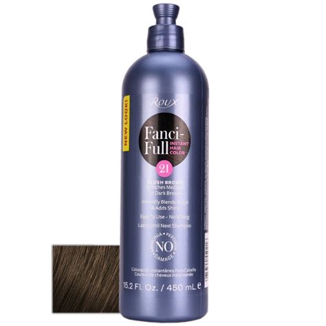Roux Fanci Full Instant Hair Colour Rinse 21 Plush Brown 450ml The