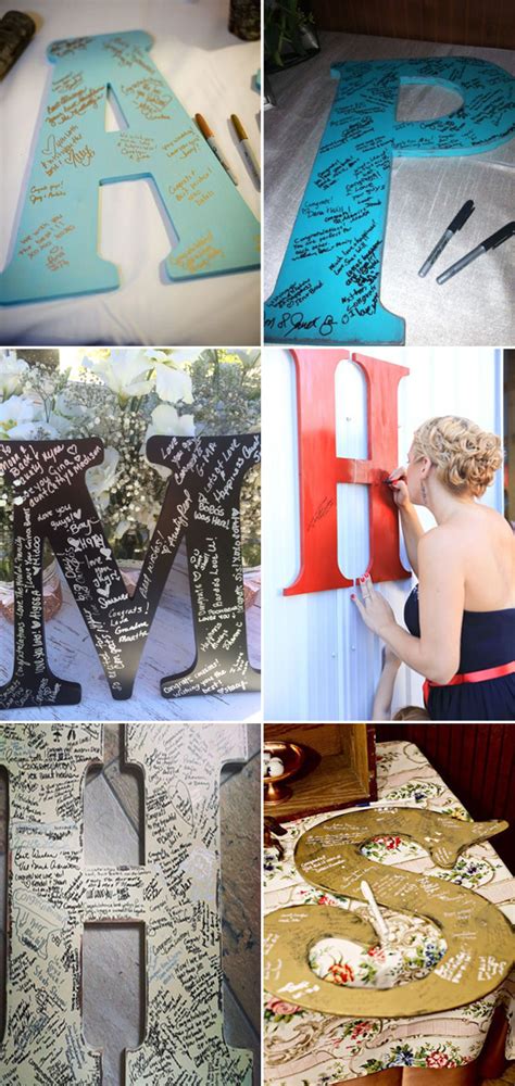 Each guest signs a wooden game piece, so the couple can reminisce on their special. 10 DIY Unique Guest Book Ideas for Weddings ...