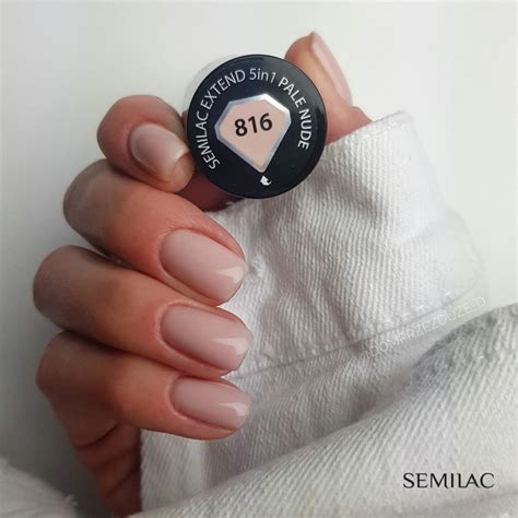 Semilac Baza Extend 816 Top Kolor 5w1 Pale Nude do przedłużania paznokci